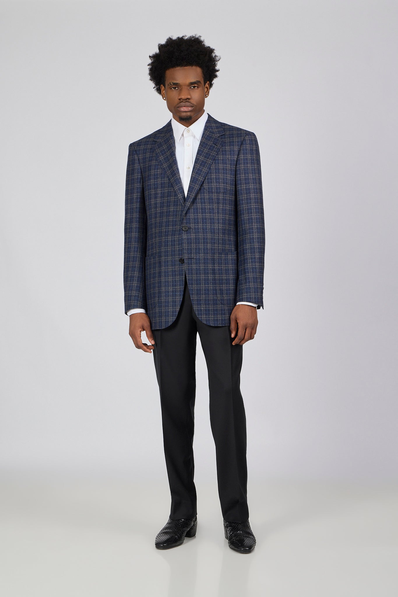 PM Sport Jacket Blue Plaid
