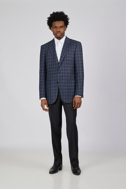 PM Sport Jacket Blue Plaid