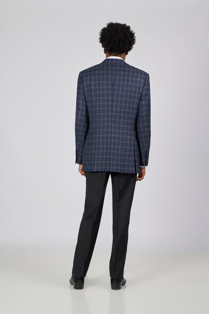 PM Sport Jacket Blue Plaid