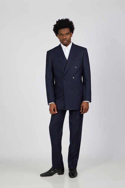 PM Window Panel SB Suit - Navy Pinstripe Perfection