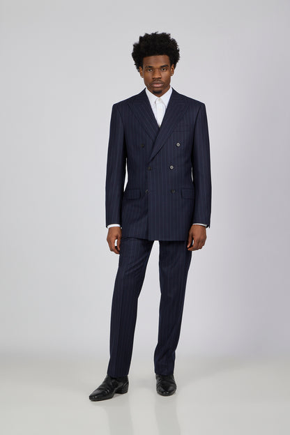 PM Window Panel SB Suit - Navy Pinstripe Perfection