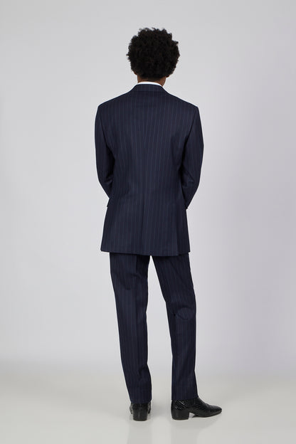 PM Window Panel SB Suit - Navy Pinstripe Perfection
