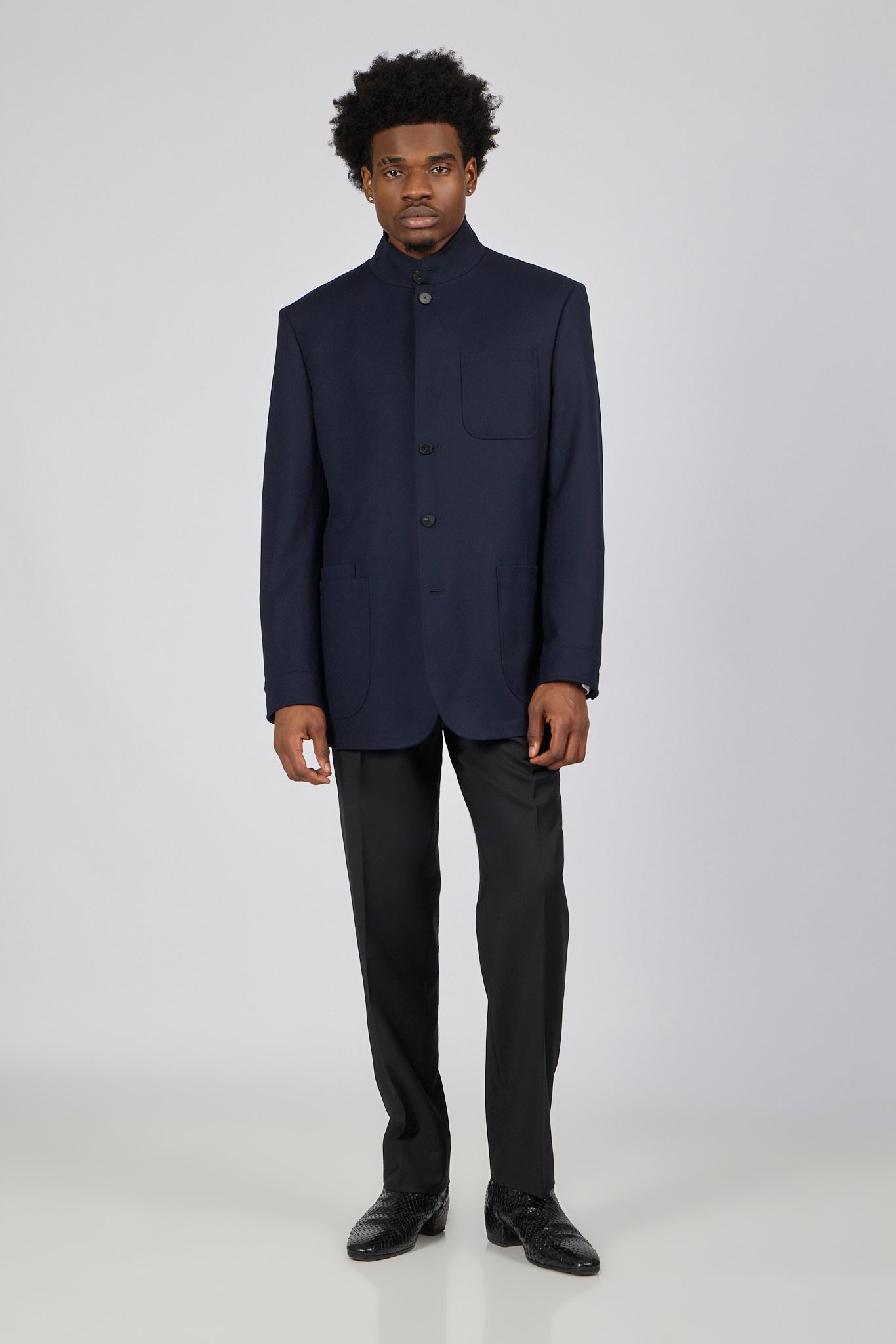PM Hopsack Jacket - Sophisticated Navy Elegance