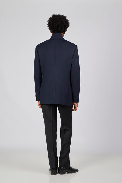 PM Hopsack Jacket - Sophisticated Navy Elegance